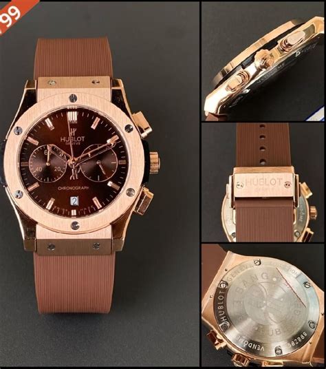 hublot watch brown leather|hublot black fusion.